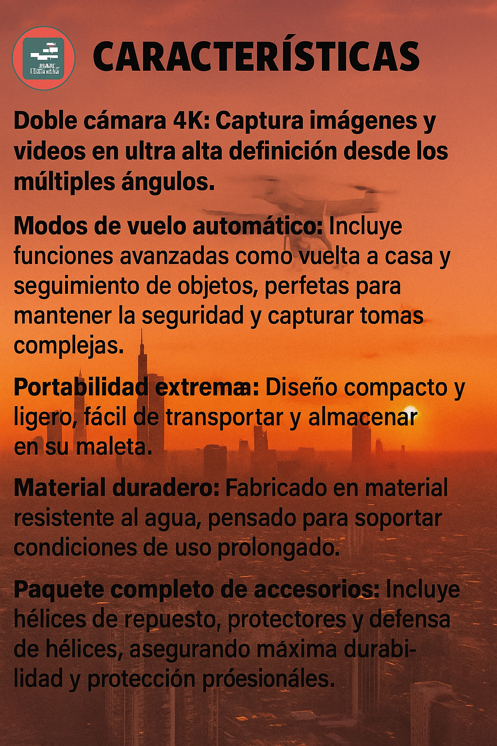 Dron Doble Camara 4k