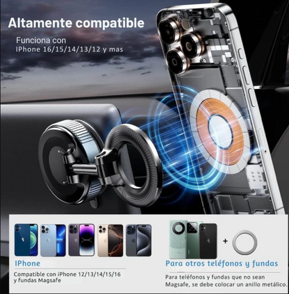 Soporte Magnetico Celular Con Ventosa